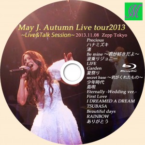 ブルーレイラベル May J. Autumn Live tour2013